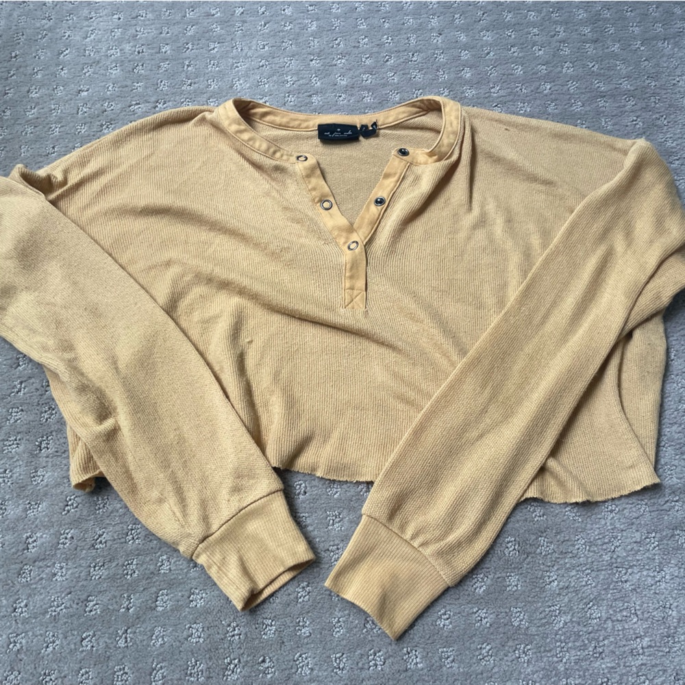 Oversized Yellow Urban Outfitters Long Sleeve